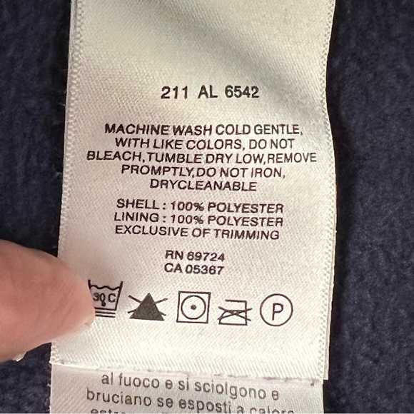 Columbia Fast Trek Full Zip Fleece Jacket Navy Blue Size Small - Picture 8 of 13